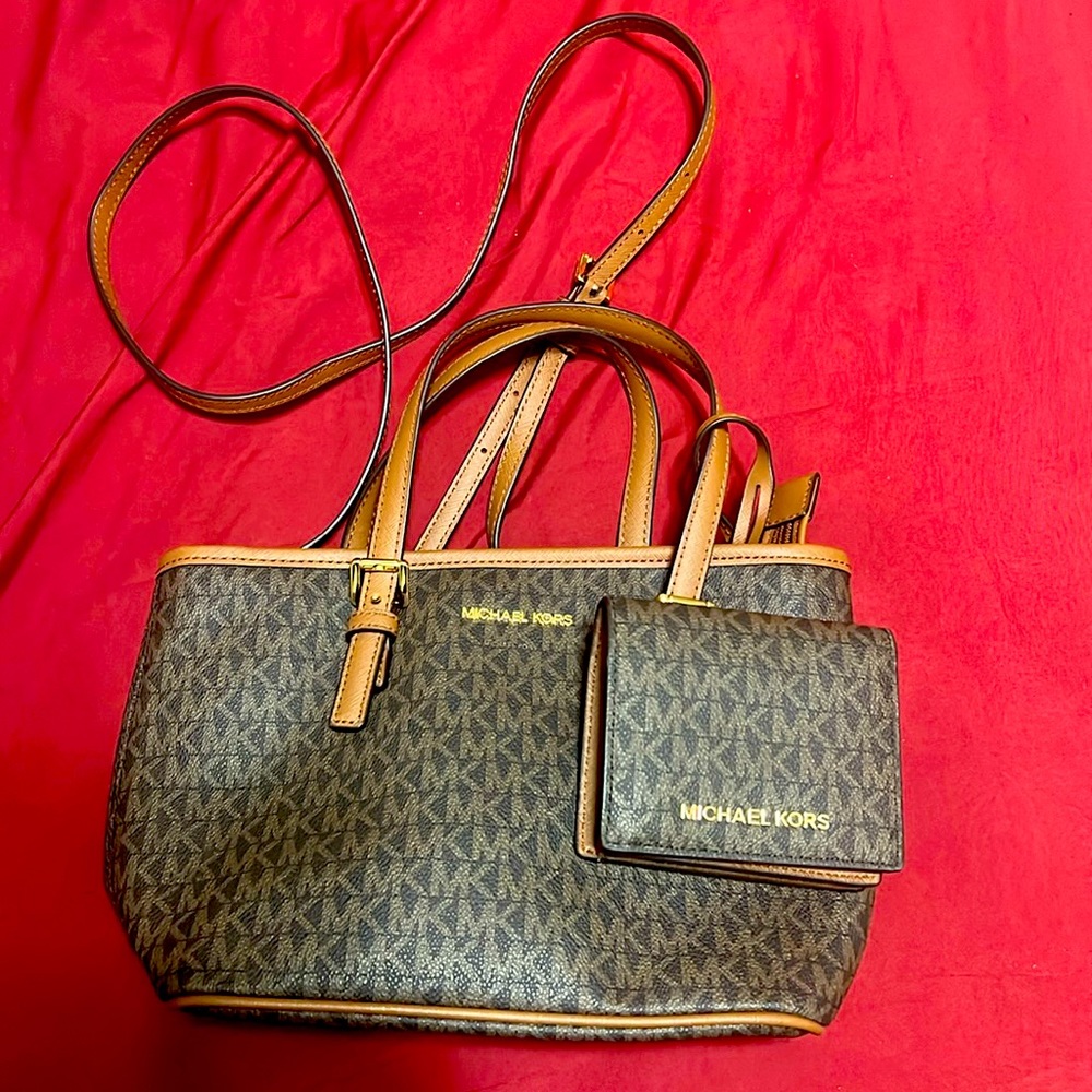 Michael Kors medium size purse & Michael Kors small wallet size